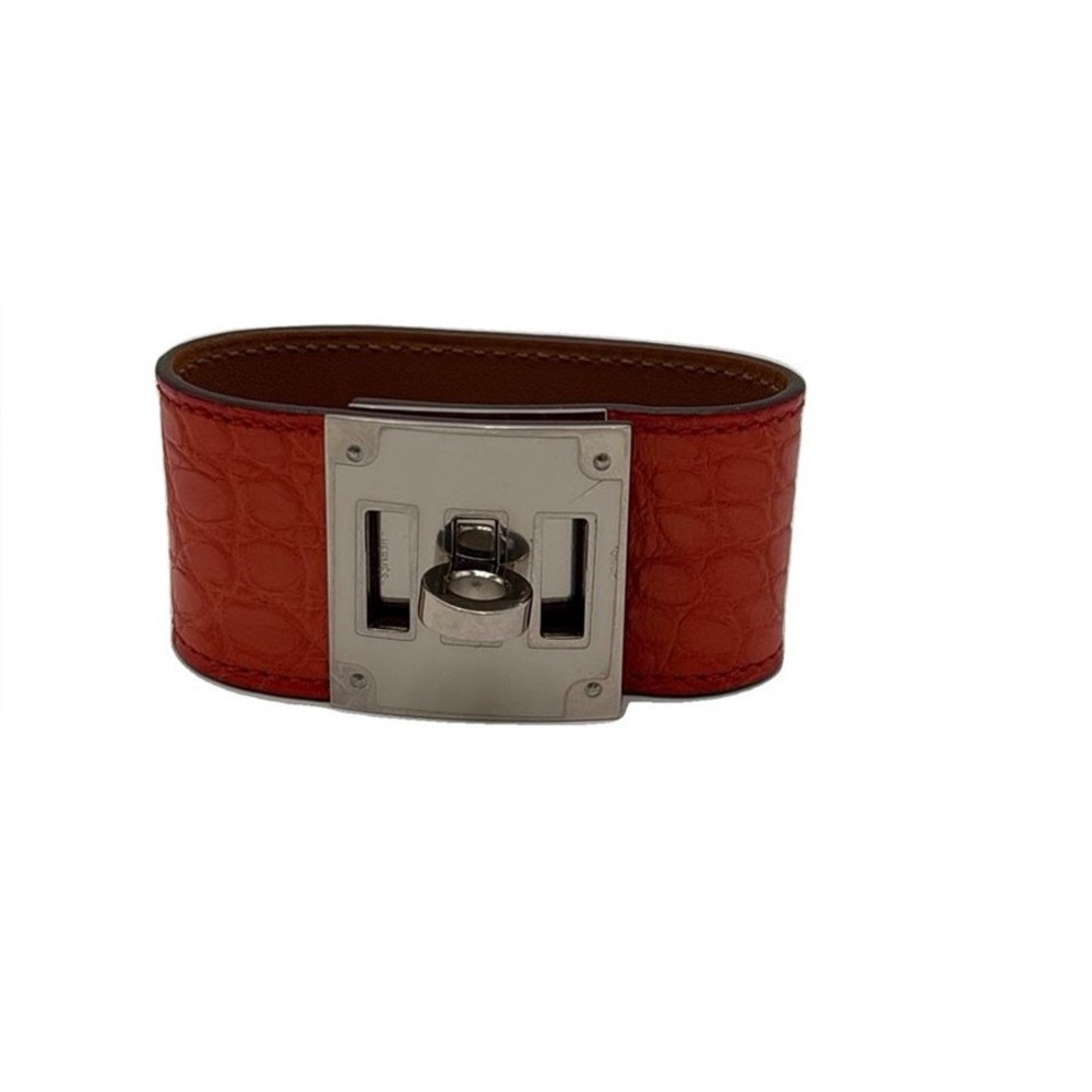 Hermes shiny alligator Kelly dog bracelet NWOT
